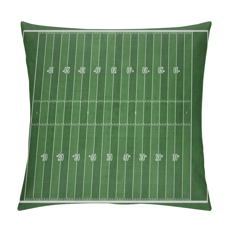 Personality  Top View Of American Football Field, Sport Background Pillow Covers