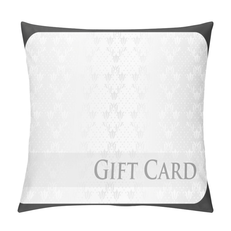 Personality  Exclusive White Gift Card With Damask Ornament Pillow Covers