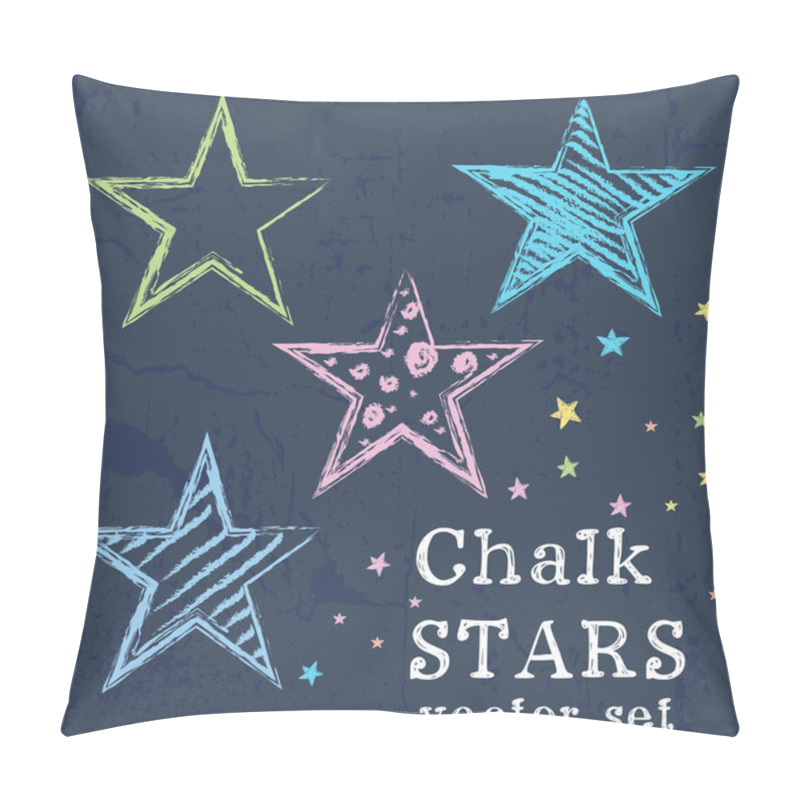 Personality  Stars Chalk Pillow Covers