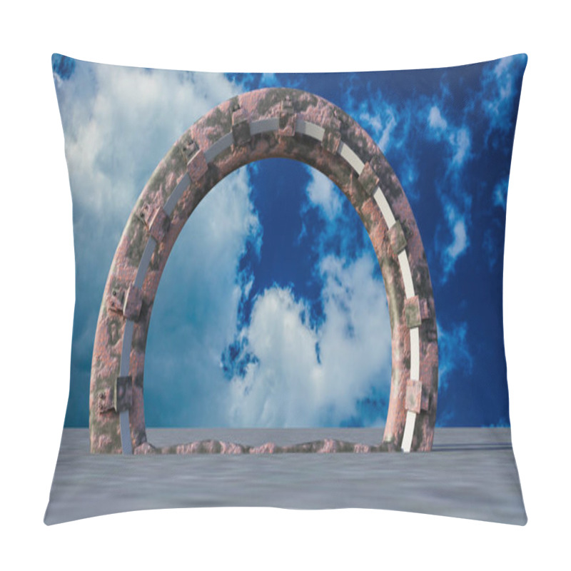 Personality  Space Gate  3d Rendering Pillow Covers