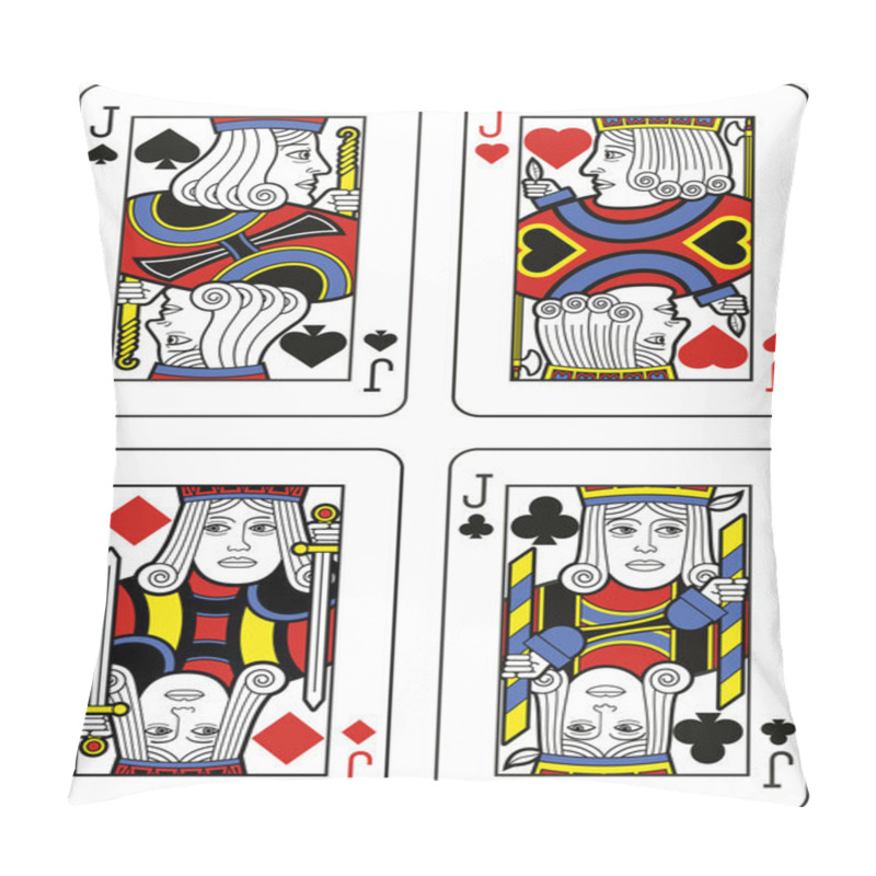 Personality  Four Jacks Pillow Covers