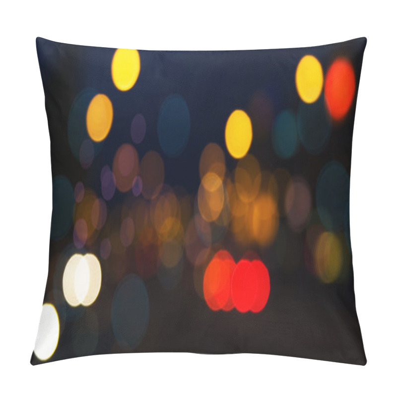 Personality  Glowing Lights Background With Bokeh Pillow Covers