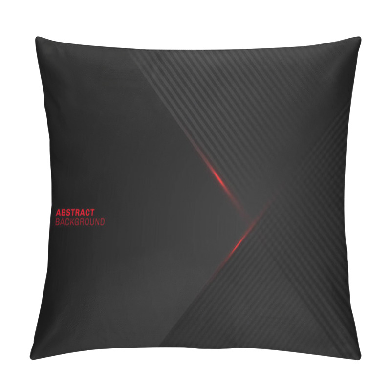 Personality  Abstract Diagonal Lines Pattern Overlap With Red Laser Line On B Pillow Covers