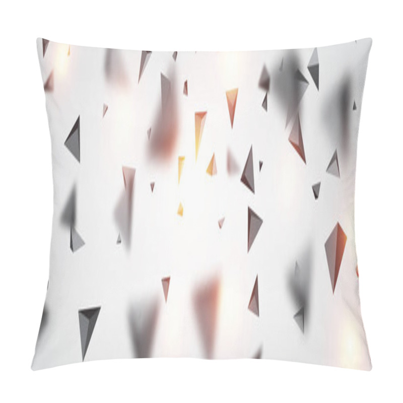 Personality  Abstract Gray Trigons Pillow Covers