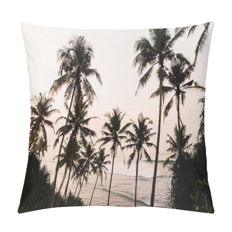 Personality  Beautiful Sunset On The Sri Lanka Beach Pillow Covers