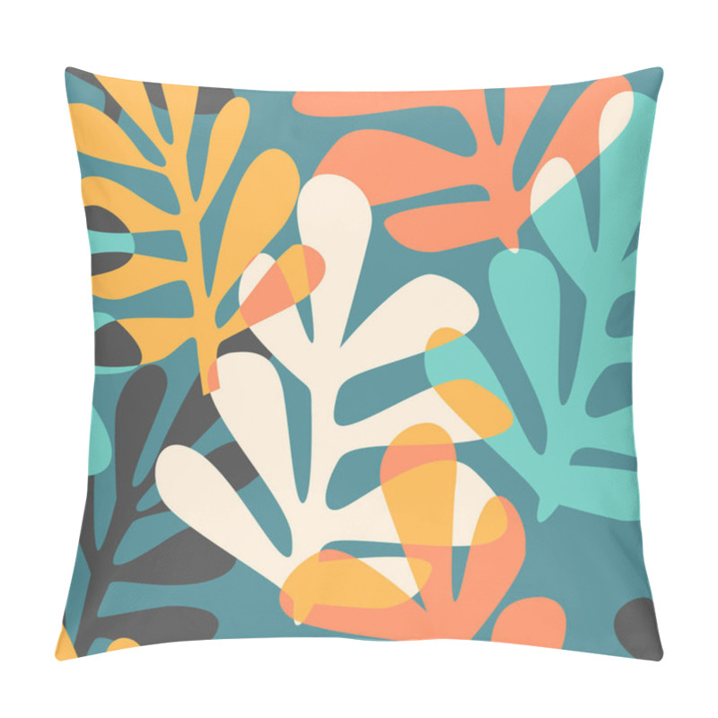 Personality  Abstract Floral Seamless Pattern With Trendy Hand Drawn Textures. Pillow Covers