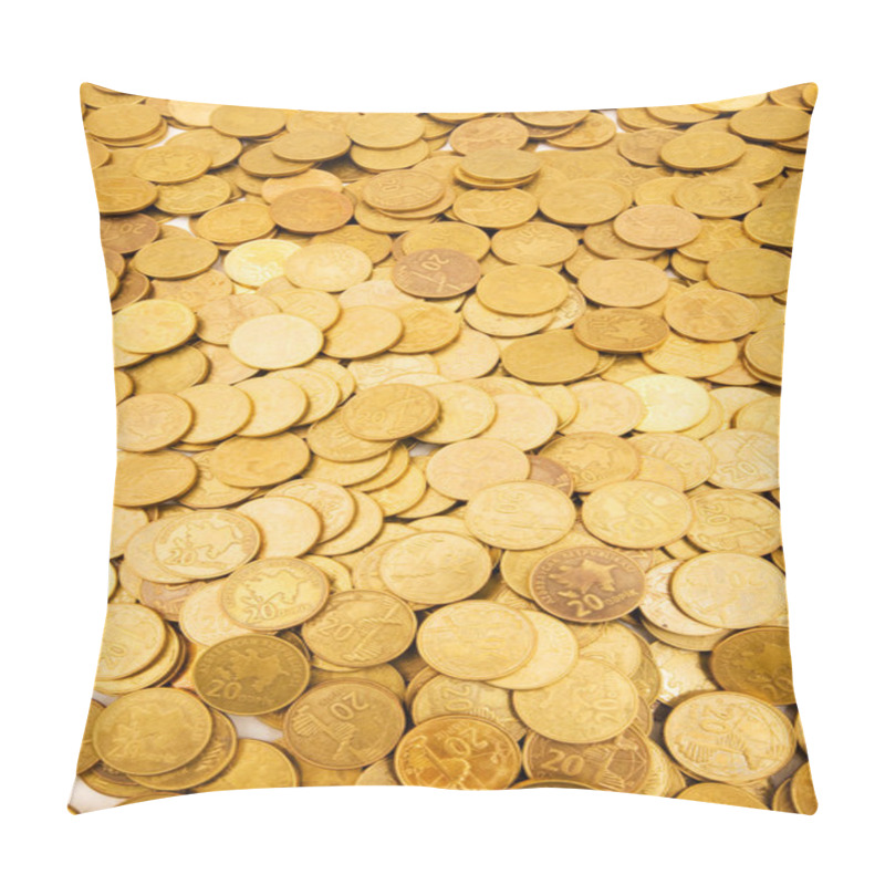 Personality  Pile Of Golden Coins Pillow Covers