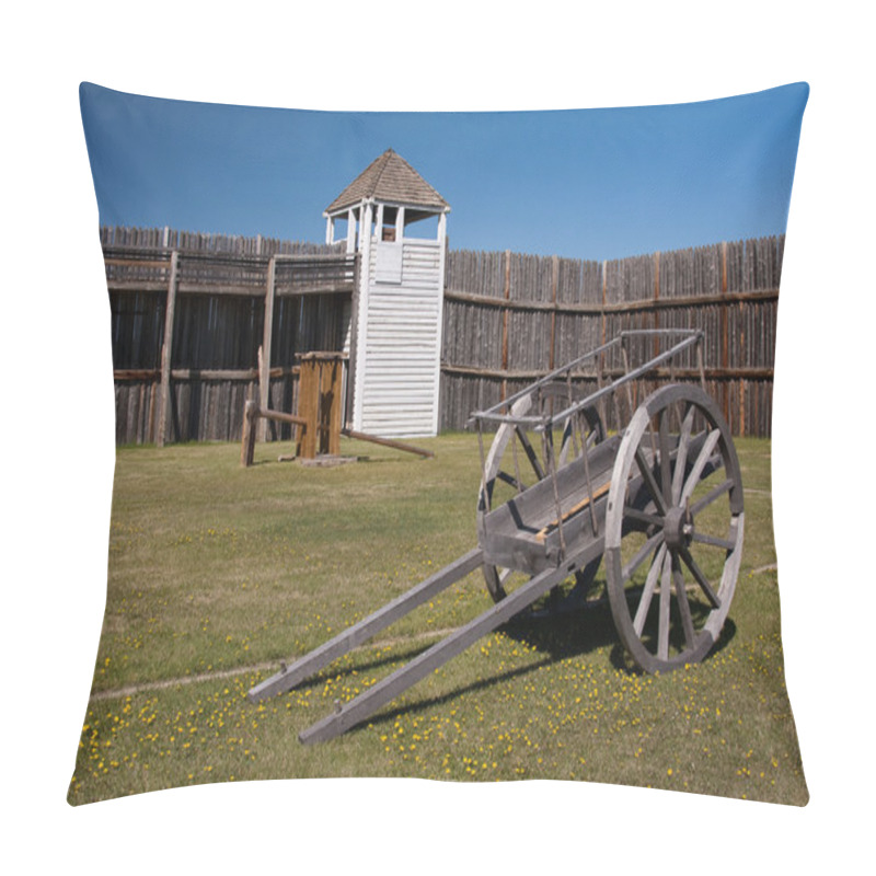 Personality  Old Wooden Cart Pillow Covers