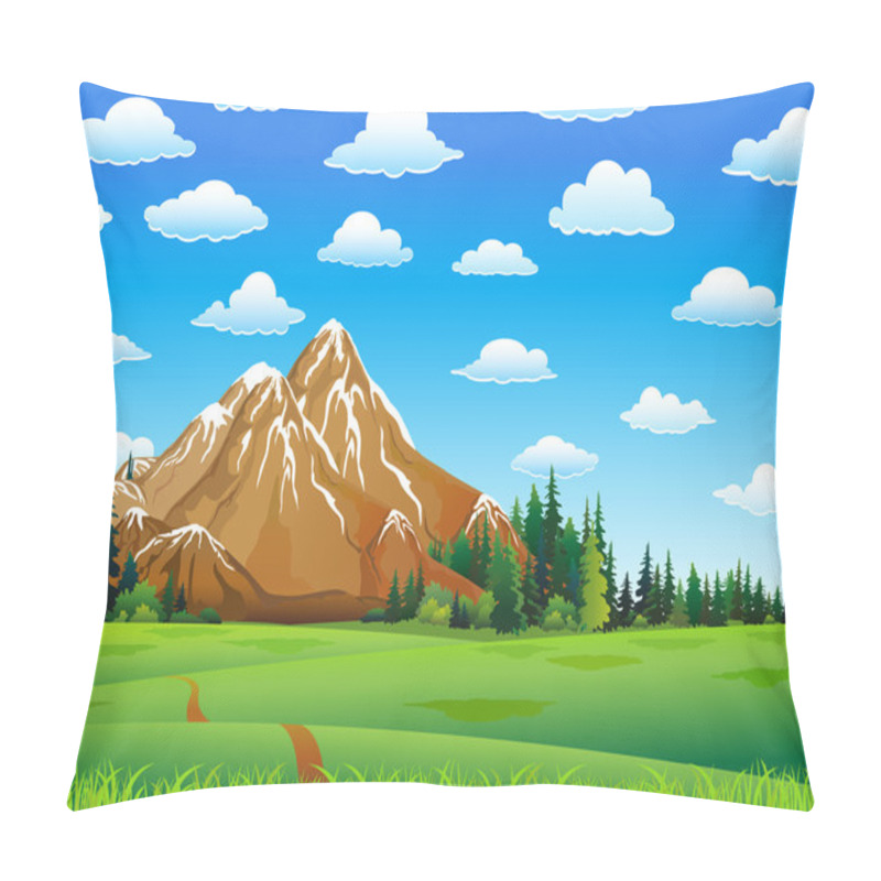 Personality  Green Landscape Pillow Covers