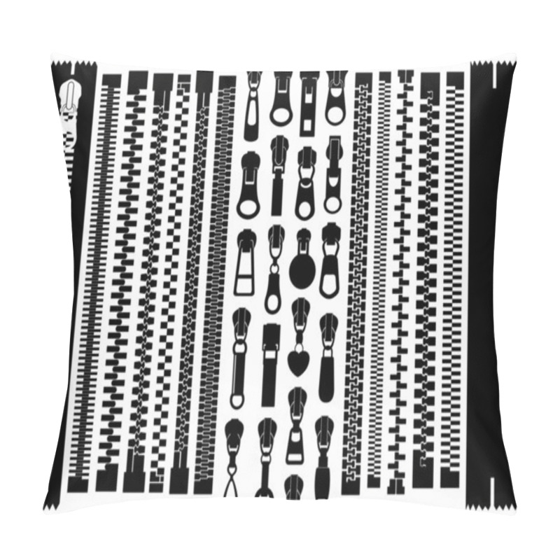 Personality  Set Of Different Zippers Pillow Covers