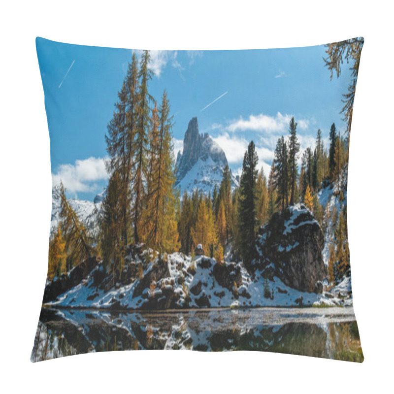 Personality  The Dolomites Come Alive With A Golden Glow, Show Casing Natures Finest Palette Pillow Covers