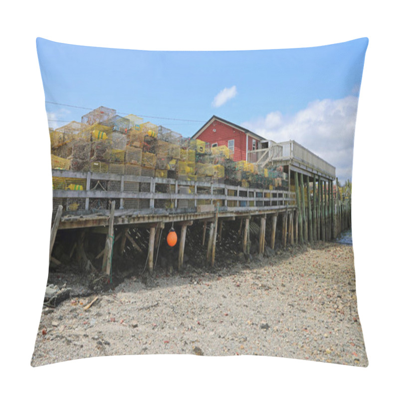 Personality  Lobster Cages - Little Island Marine - Mt Desert Island, Maine Pillow Covers