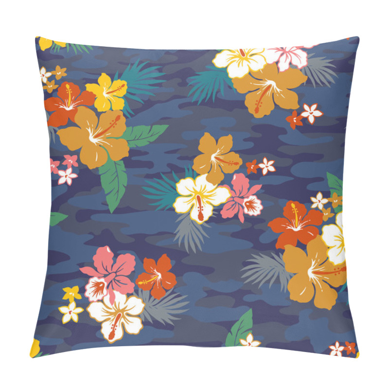 Personality  Repetition Of Hibiscus Pillow Covers