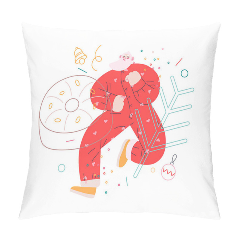 Personality  Dancing Santa - Christmas And New Year Party Pillow Covers