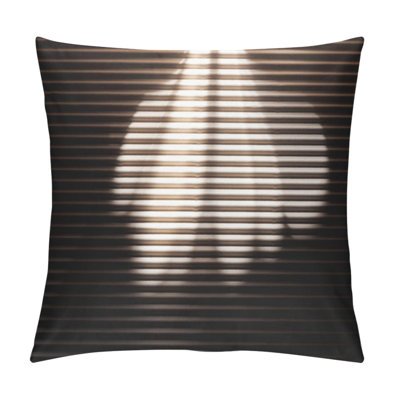 Personality  White Rays On Black Textured Surface In Darkness Pillow Covers