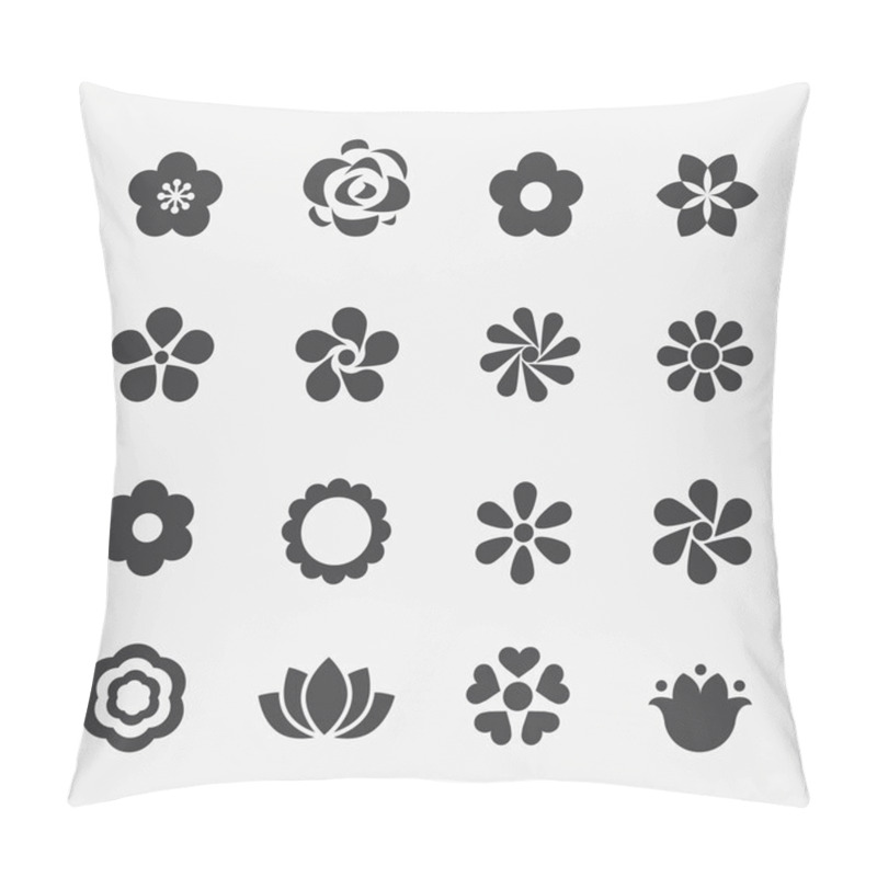 Personality  Flower Icon Pillow Covers