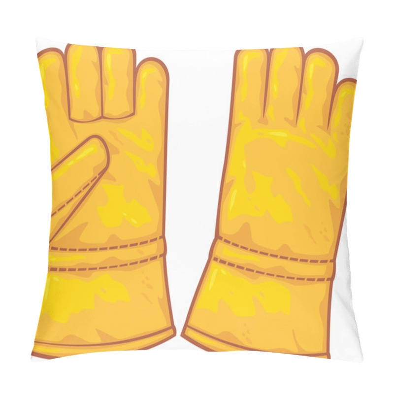 Personality  Leather Gloves Pillow Covers