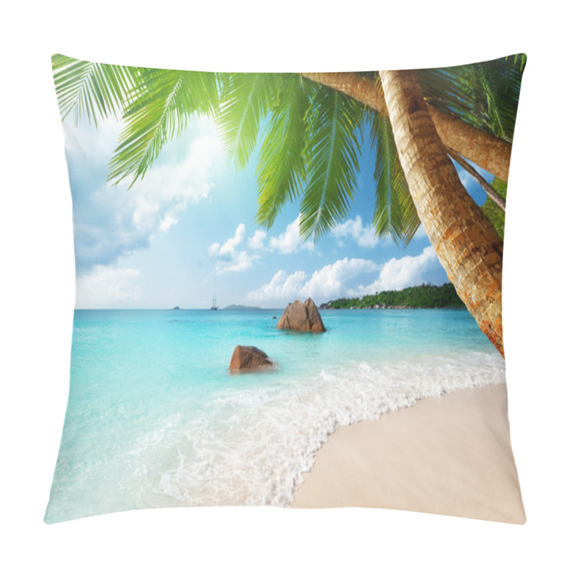 Personality  Anse Lazio Beach On Praslin Island In Seychelles Pillow Covers