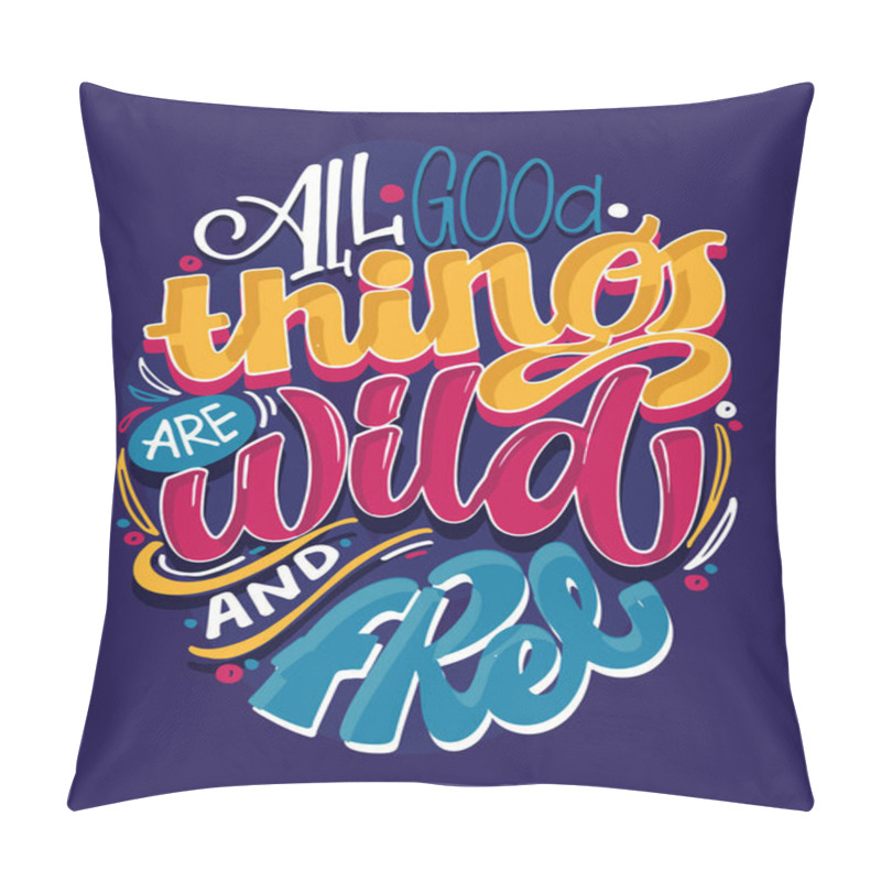 Personality  Hand Drawn Lettering Quote In Modern Calligraphy Style About Lifestyle. Inspiration Sllogan For Print And Poster Design. Vector Illustration Pillow Covers