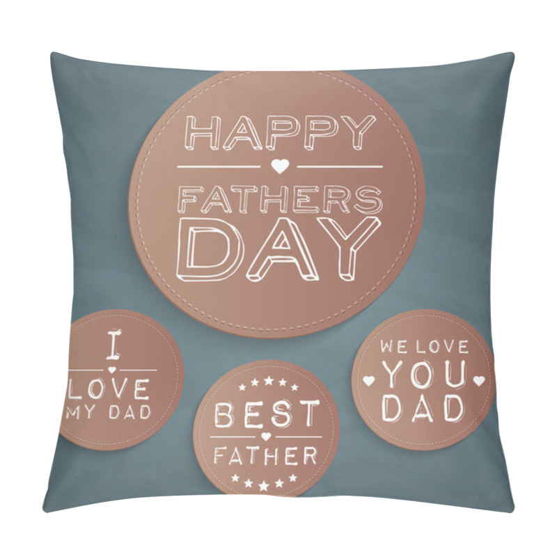 Personality  Happy Father's Day Labels Pillow Covers