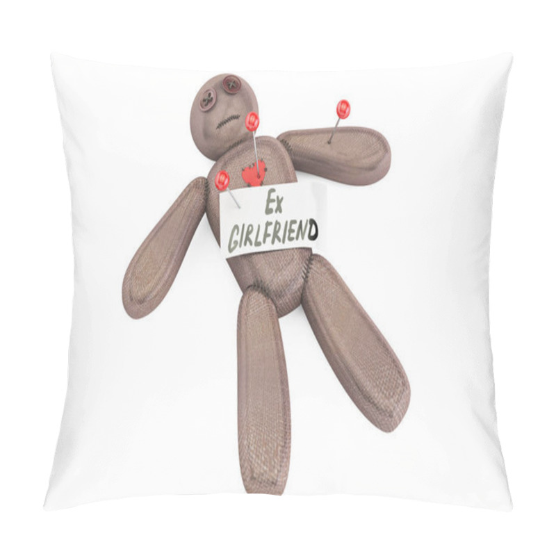 Personality  Ex-girlfriend Voodoo Doll With Needles, 3D Rendering Pillow Covers