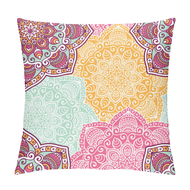 Personality  Ethnic Floral Seamless Pattern Pillow Covers