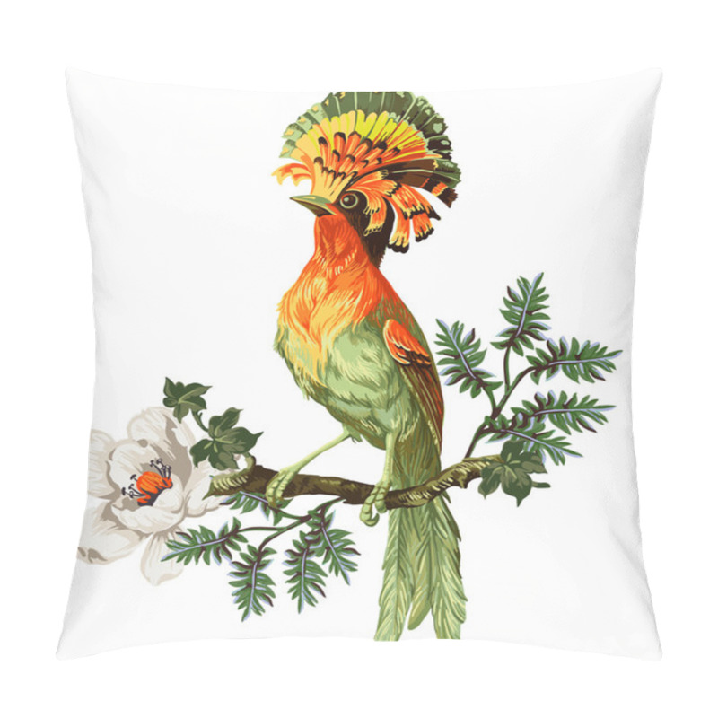 Personality  Bird Of Paradise And Exotic Flowers  Pillow Covers