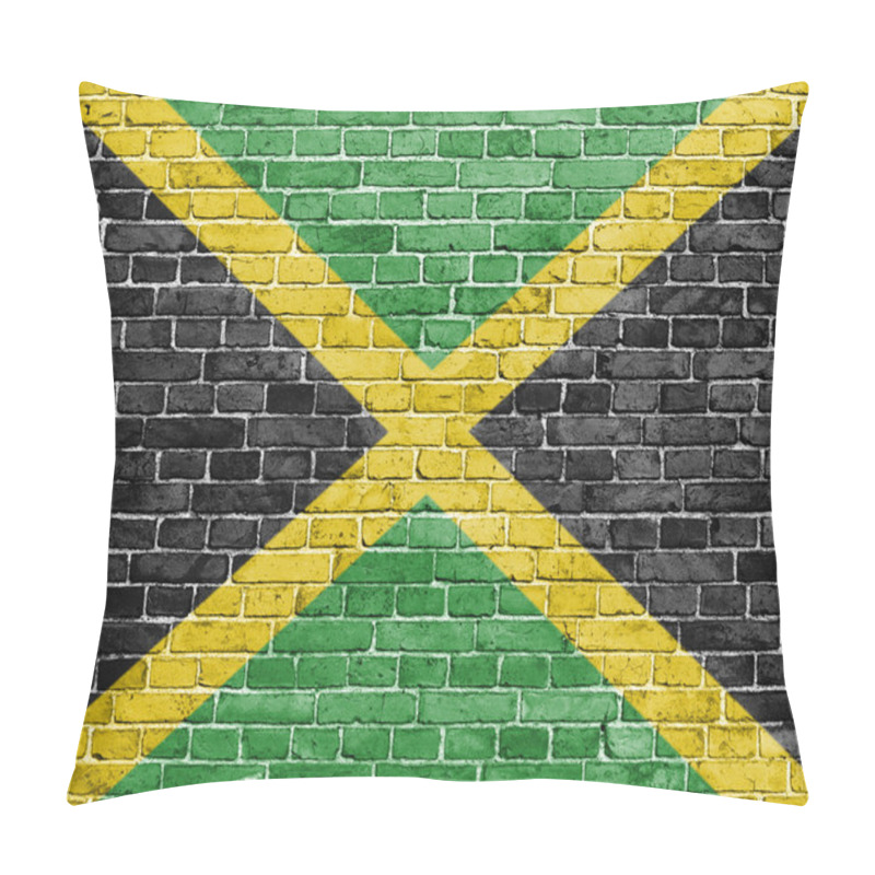 Personality  Grunge Jamaica Flag Pillow Covers