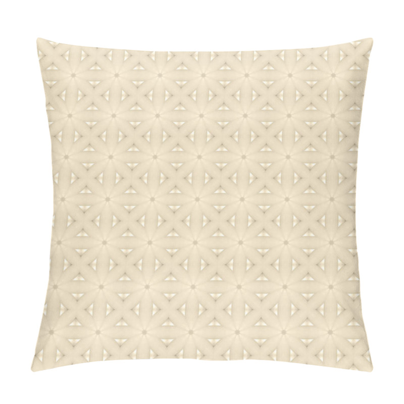 Personality  Pale Yellow Flower Mosaic Detailed Seamless Textured Pattern Bac Pillow Covers