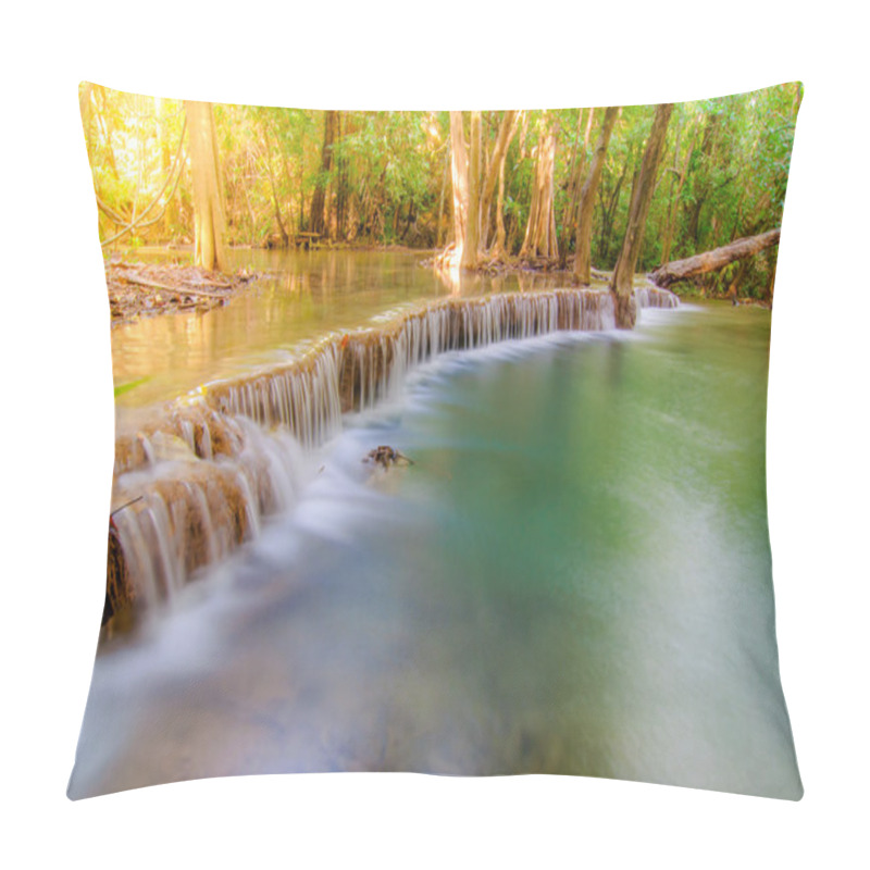 Personality  Huay Mae Kamin Waterfall National Park, Kanchanaburi Pillow Covers