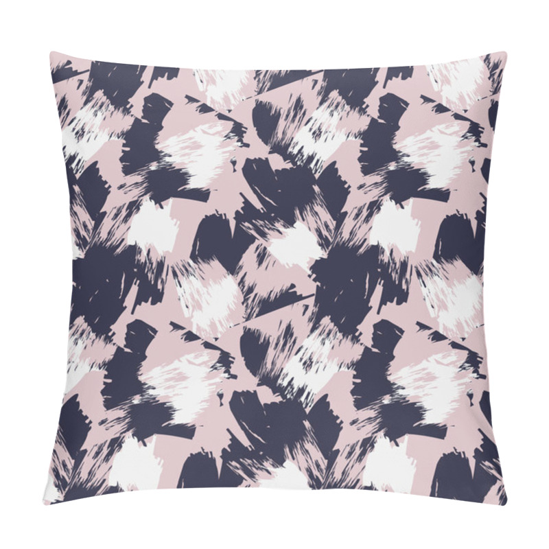 Personality  Abstract Brush Strokes Seamless Pattern Pillow Covers