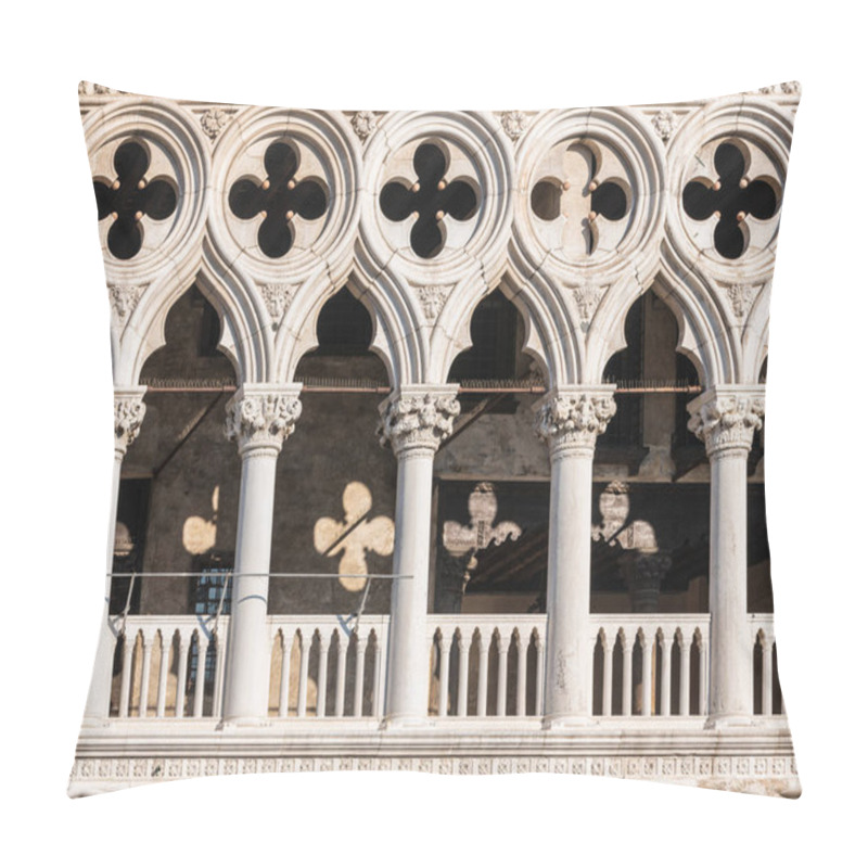 Personality  16 February 2019 - Venice, Italy: Street Of Beautiful Venice During Carnival Pillow Covers