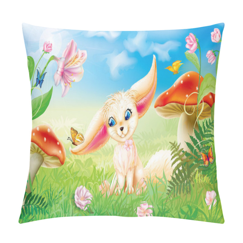 Personality  Fairy Happy Baby Fox Pillow Covers