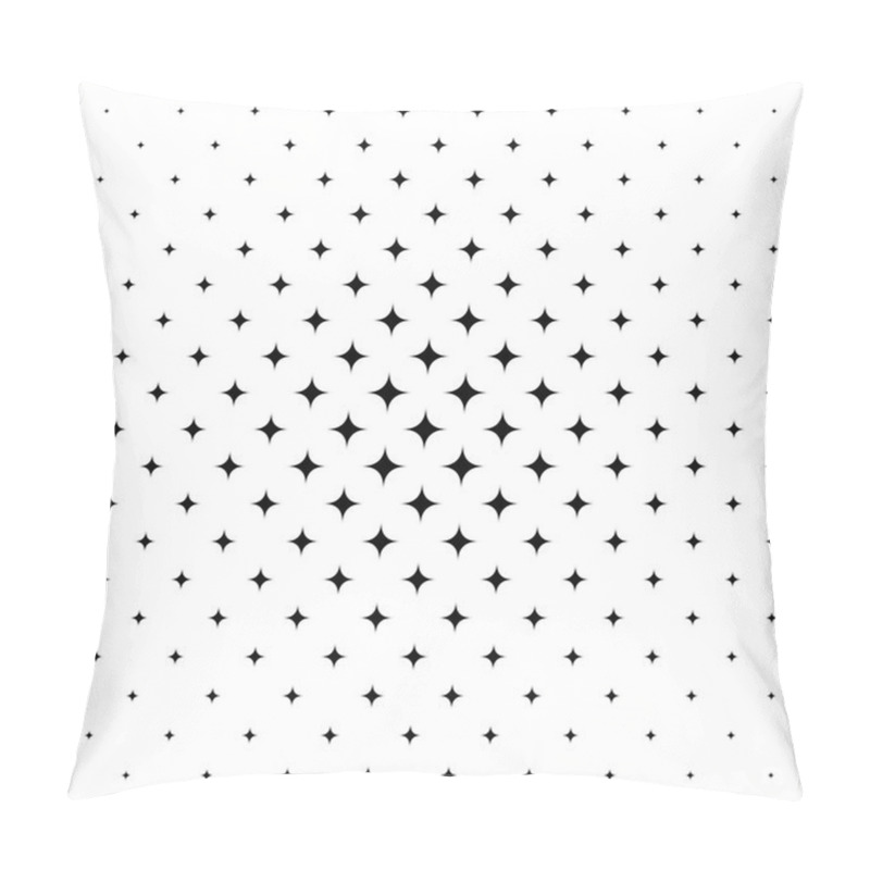 Personality  Black White Star Pattern Background - Vector Image Pillow Covers