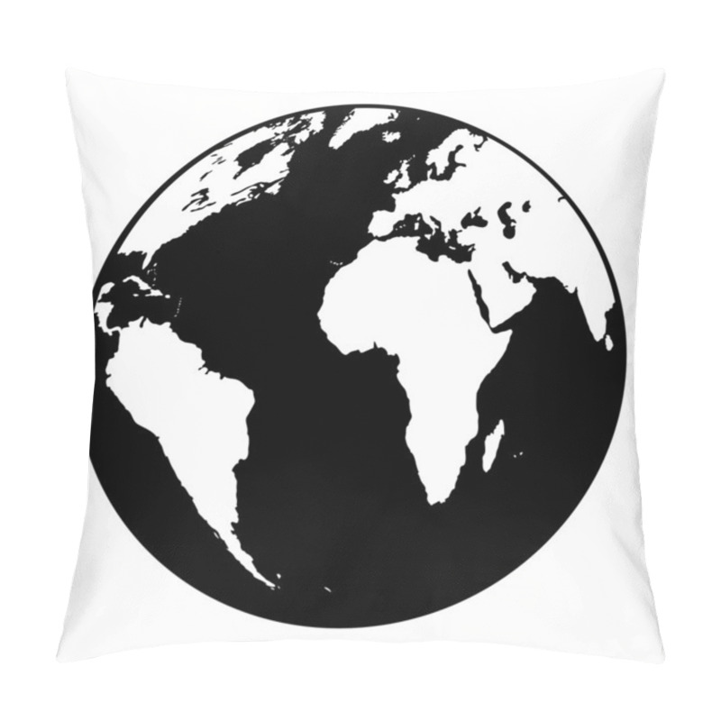 Personality  Vector Sign. Earth. Pillow Covers