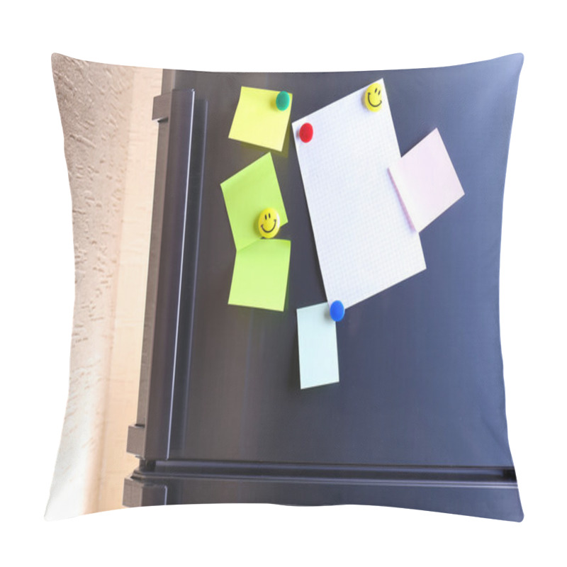 Personality  Empty Paper Sheets On Fridge Door Pillow Covers