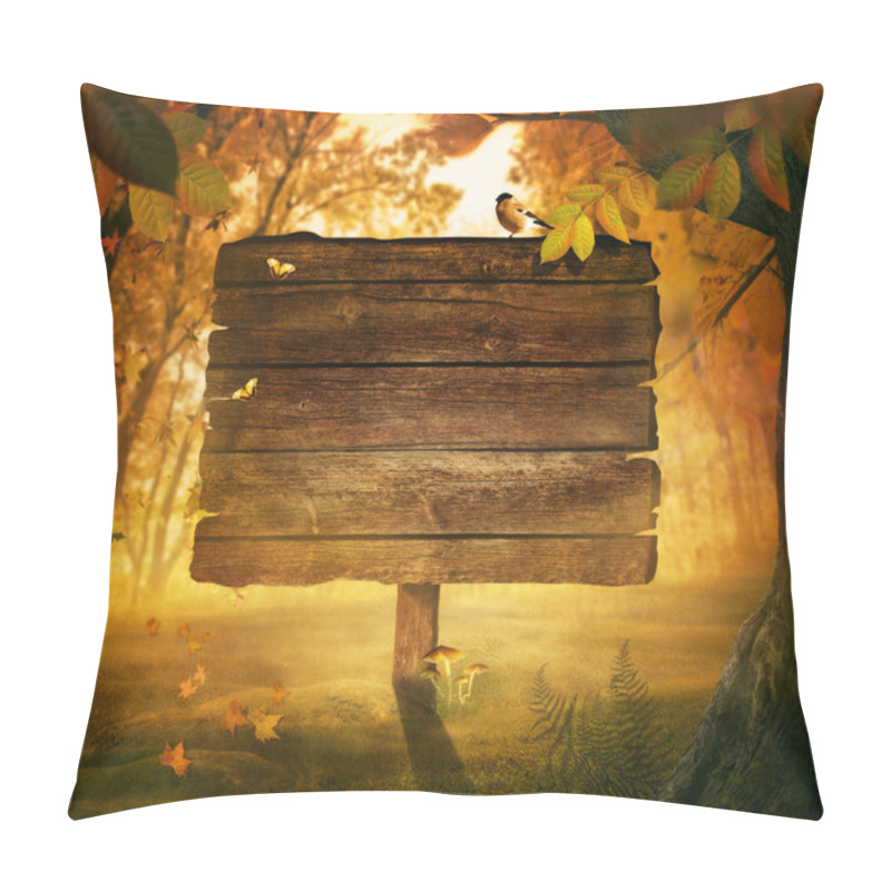 Personality  Autumn Design - Forest Sign Pillow Covers