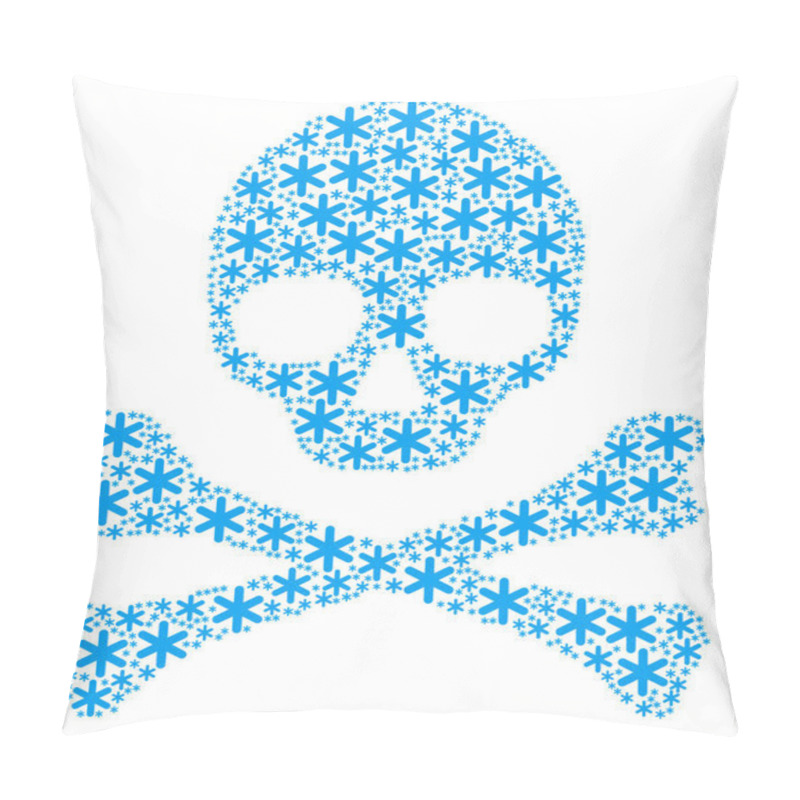 Personality  Skull Pattern Of Snowflake Items Pillow Covers