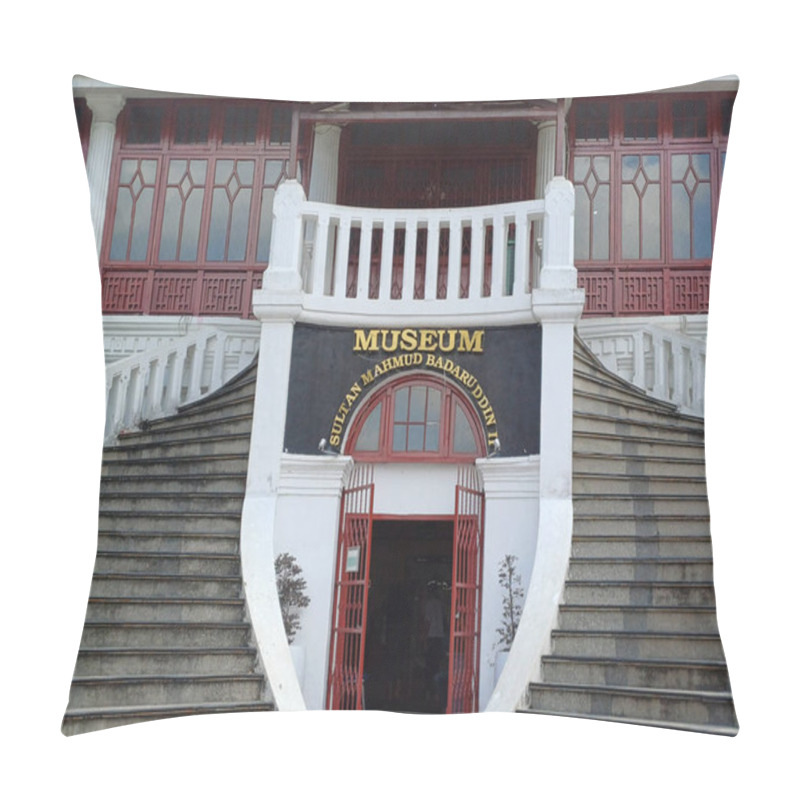 Personality  The Grand Entrance To The Sultan Mahmud Badaruddin II Museum In Palembang, Indonesia, Features A Stunning Historic Building. This Museum Houses A Variety Of Artifacts And Exhibits That Showcase The Rich Cultural Heritage Of The Region, Making It A Si Pillow Covers