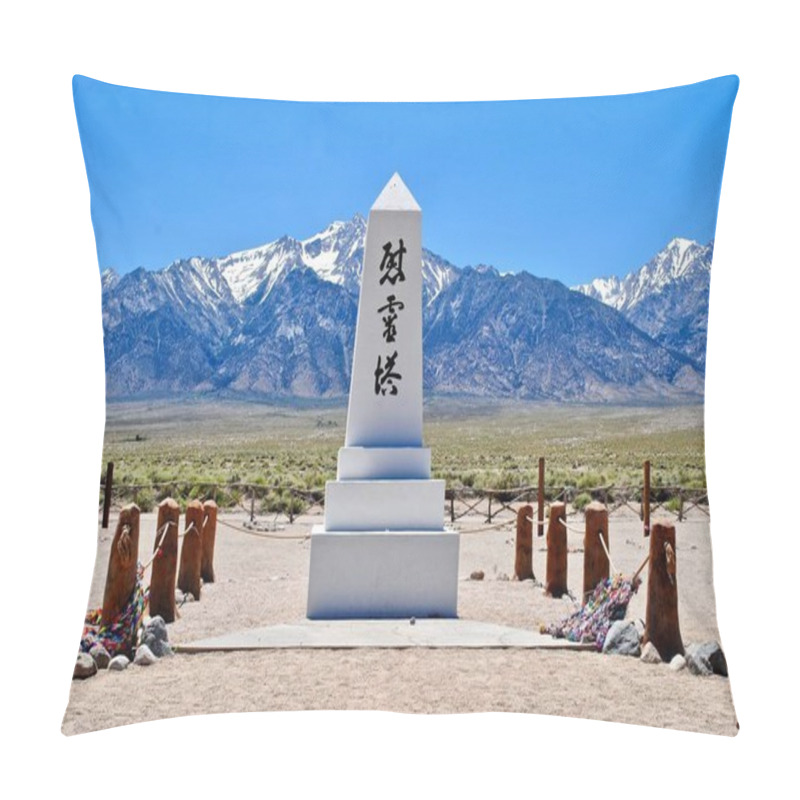 Personality  Owens Valley, California: Monument At Manzanar National Historic Site Cemetery Monument 