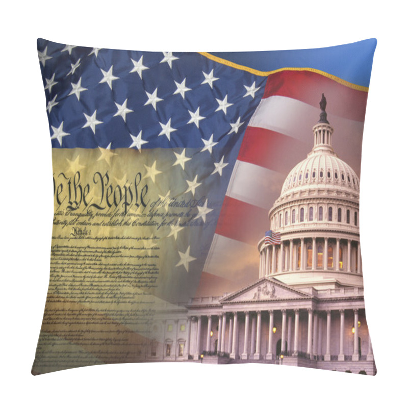 Personality  Patriotic Symbols - United States Of America Pillow Covers