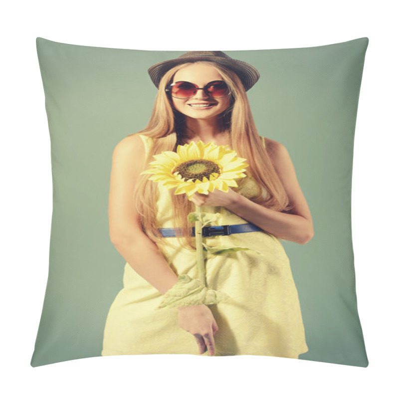 Personality  Sunflower Happiness Pillow Covers