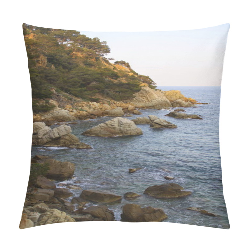 Personality  Lloret De Mar Sunset Rocks Pillow Covers