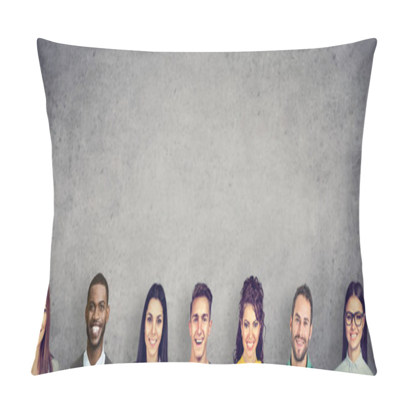 Personality  Multiracial People In Team Pillow Covers