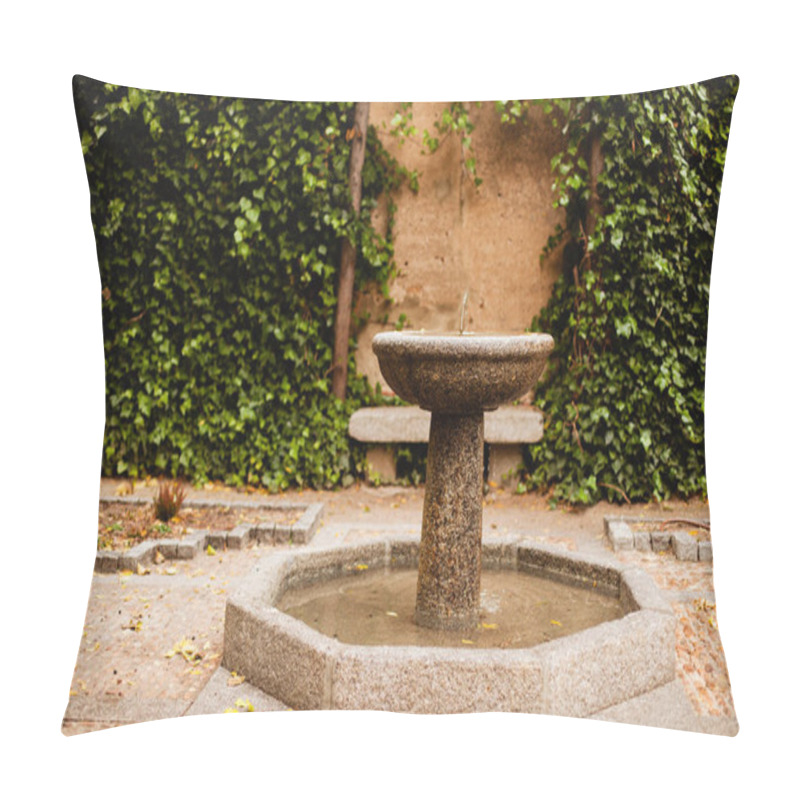 Personality  Small Stone Fountain Pillow Covers