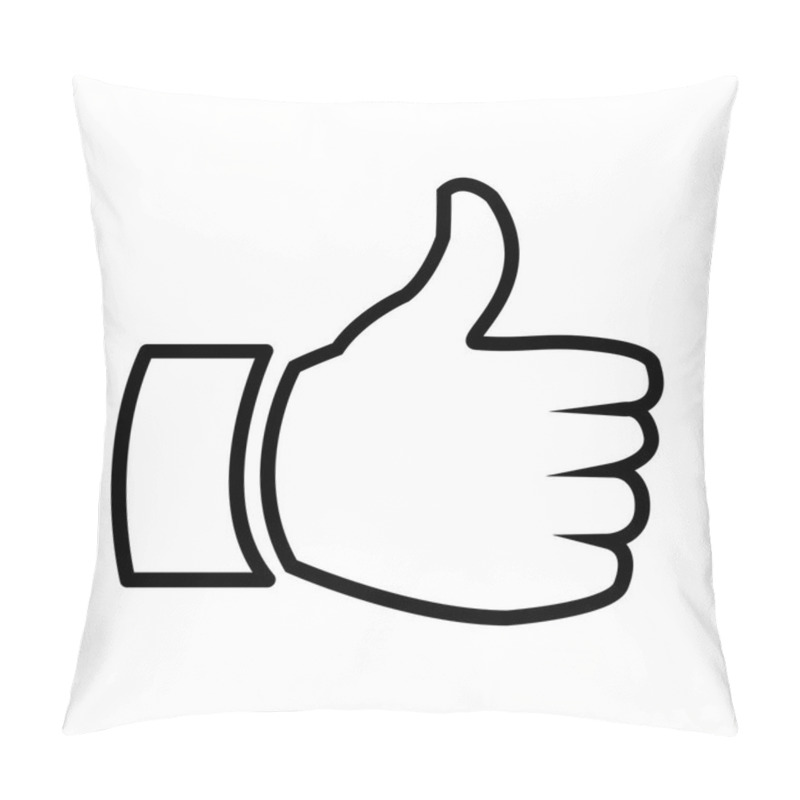 Personality  Hand Human Like Isolated Icon Pillow Covers