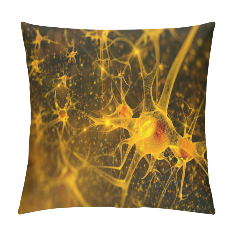 Personality  Digital Illustration Neurons Pillow Covers