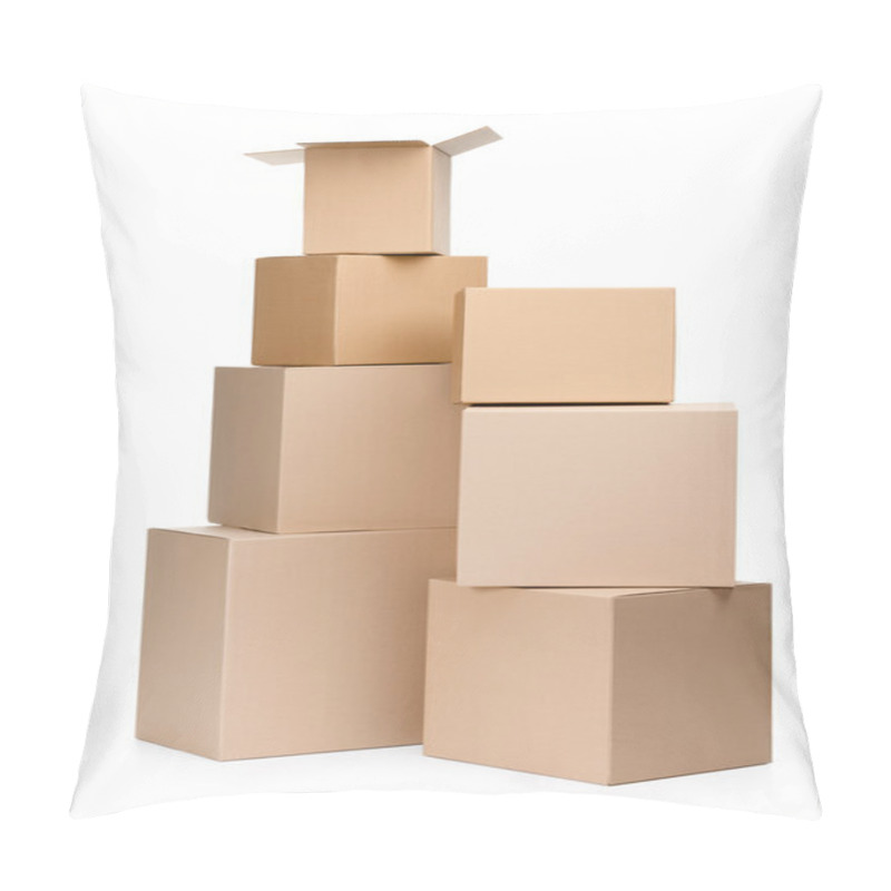 Personality  Two Pyramids Of Boxes Pillow Covers