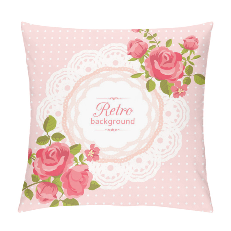 Personality  Flower Card In Retro Style Pillow Covers