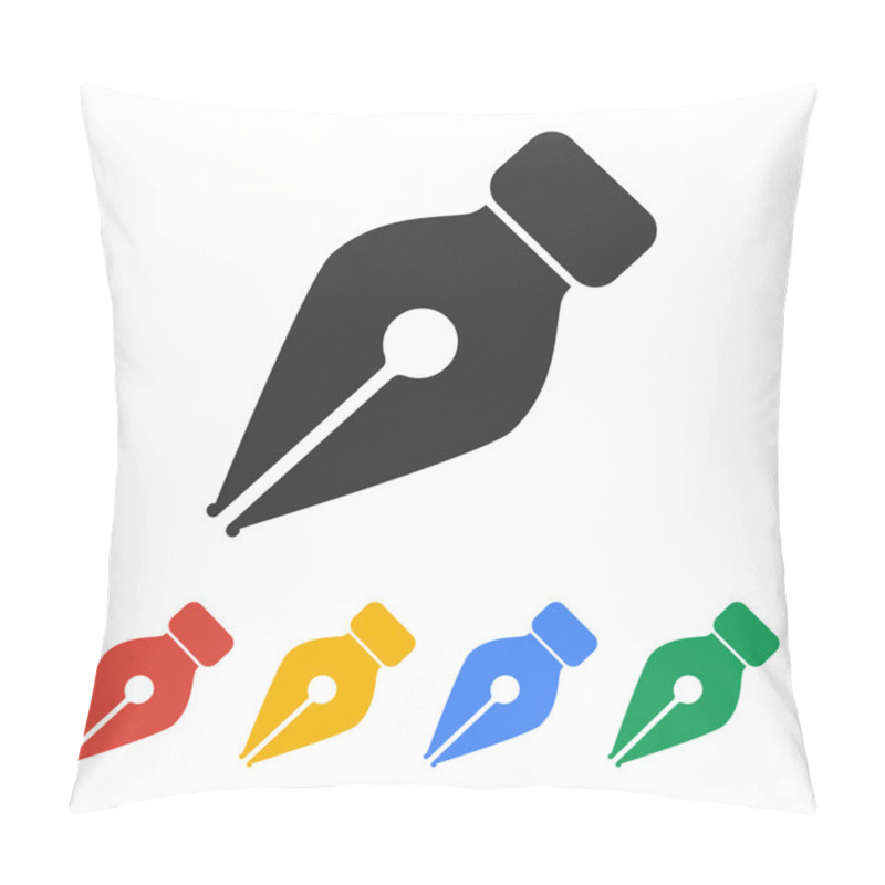 Personality  Ink Pen Icon Isolated Pillow Covers